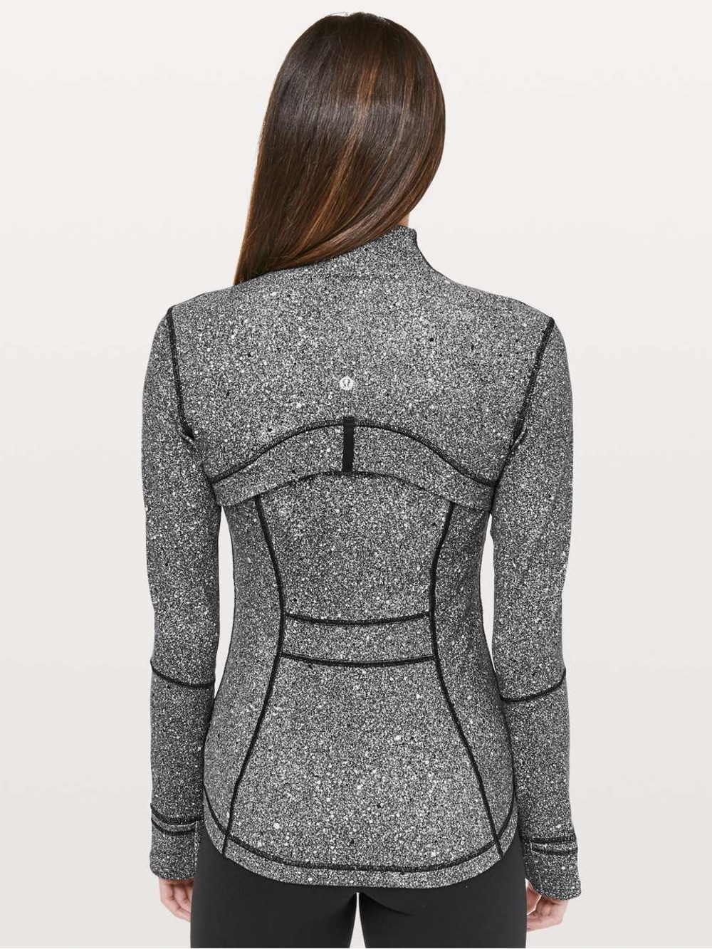 Lululemon Define Jacket in Luminesce Splatter Black and White Full Zip Jacket - Picture 4 of 9